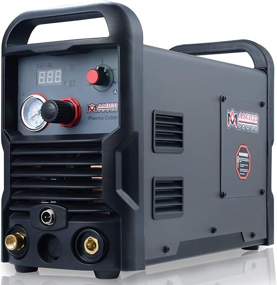 CUT-50, Professional 50-Amp Plasma Cutter, 3/4 inch Clean Cut, 100-250V Wide Voltage, IGBT Inverter Cutting Machine