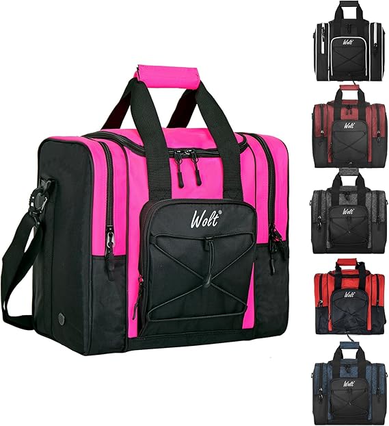 WOLT Bowling Bag, Single Bowling Ball Bag with Padded Ball Holder