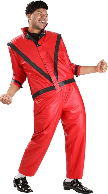Celebrity Costumes Men's Michael Jackson Thriller Costume Plus Size