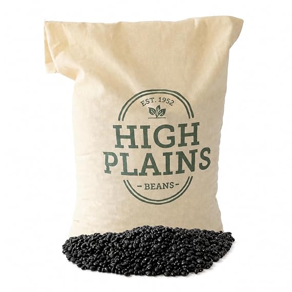 High Plains Beans Black Beans, 10 lb Bag, Premium Black Turtle Beans