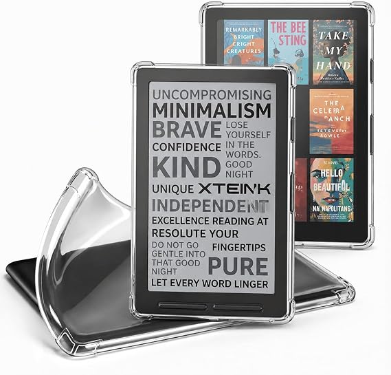 Protective Cover for XTEINK X4 E-Book Reader,xtrons x4 Soft TPU Protector Accessories, Anti-Scratch, Easy to Install -Transparent(1 Pack)