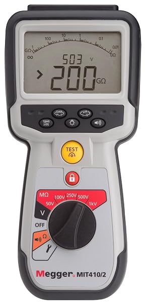 Megger Insulation Tester, CAT IV, PI and DAR