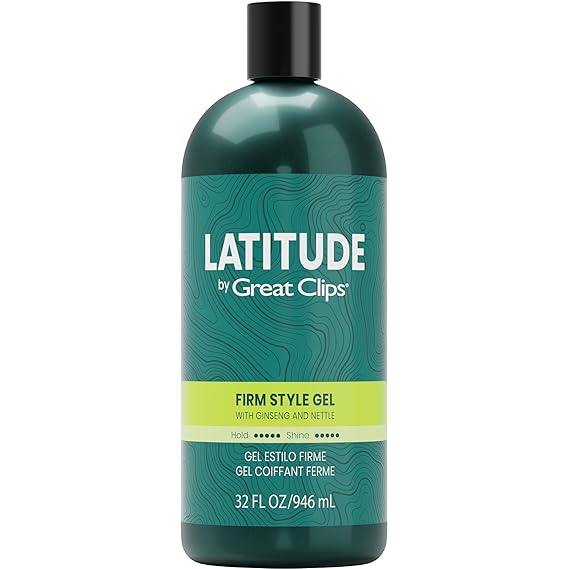 GREAT CLIPS LATITUDE Men's Firm Style Gel, 32oz