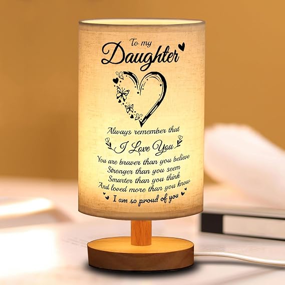 Mothers Day & Birthday Gifts: Table Lamp, Night Light & More for Daughter from Mom & Dad