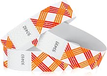 500 WristCo Zig Zag Tyvek Wristbands for Events Security Cuts & Tamper-Proof Design to Prevent Reuse Premium-Grade Bracelets for Hospital & Medical ID, Party & VIP Identification