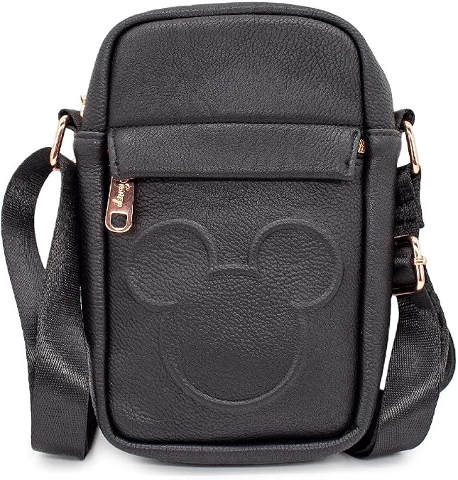 Disney Bag, Crossbody, Mickey Mouse Head Embossed, Vegan Leather