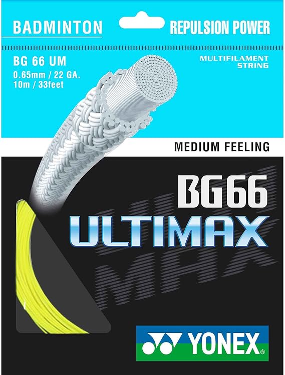 Yonex BG 66 Ultimax Badminton String - Yellow