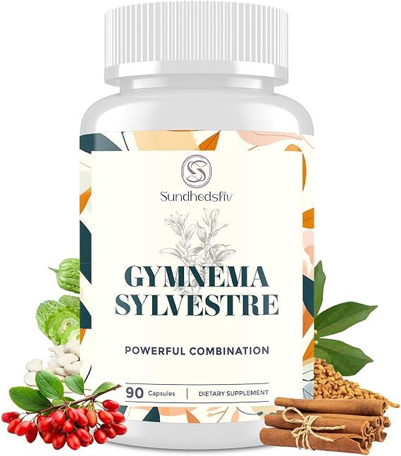 Sundhedsliv 16 in 1 Blxxd Sugr Effective Gymnema Sylvestre Supplement 2100MG | with Berberine, Cinnamon, Bitter Melon | Vitamins, Magnesium & Chromium | 90 Vegan Capsules