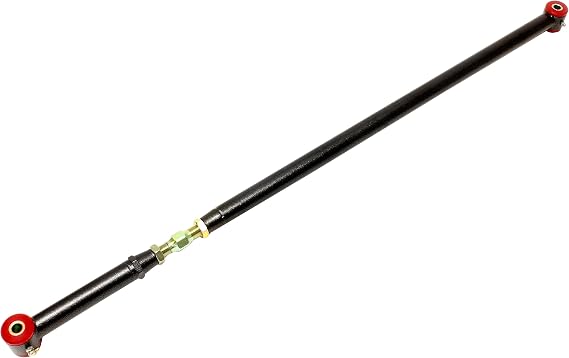 BMR Suspension PHR006H - Panhard Rod, DOM, On-car Adjustable, Polyurethane Bushings - 2005-2014 Ford Mustang (Black Hammertone)