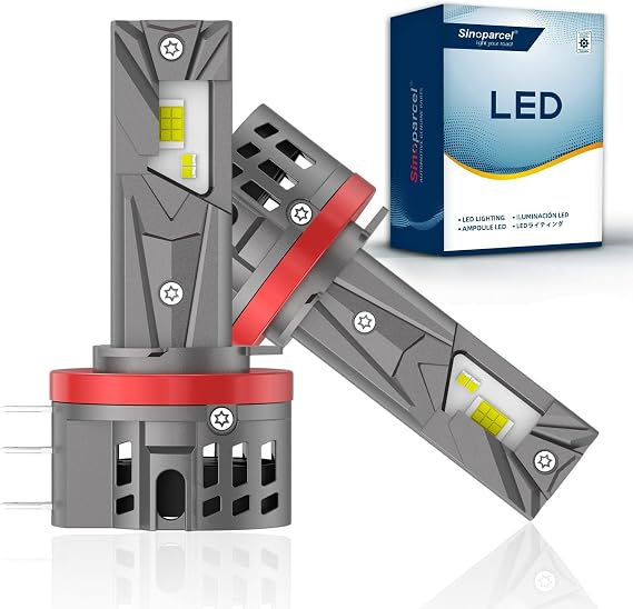 Sinoparcel H15 LED Headlight Bulbs, Maximum Visibility, 6500K White | Superior Heat Dissipation, Stable High Output, Enhanced Road Clarity, Canbus