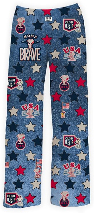 Peanuts Snoopy Print Bottoms (Detective Snoopy)