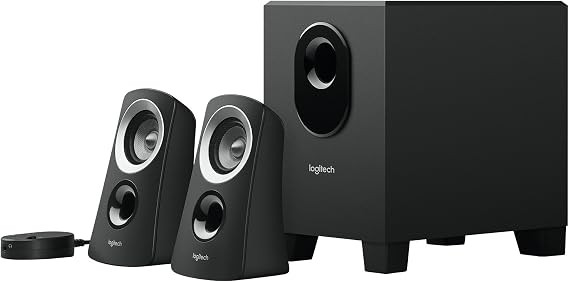 Logitech Z313 2.1 Speaker System - 25W RMS - Black - 48Hz - 20 kHz - RoHS, WEEE, TAA Compliant