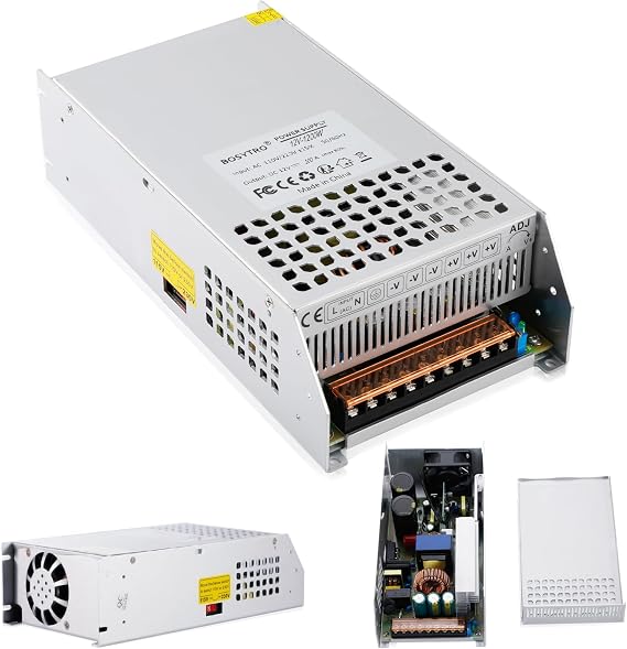 DC 12V 100A 1200W Switching Power Supply Adapter PSU AC 110V / 220V-DC 12V Transformer Adapter, for LED Strip Light, CCTV Camera Security System,Computer Project of Industrial Power Supplies