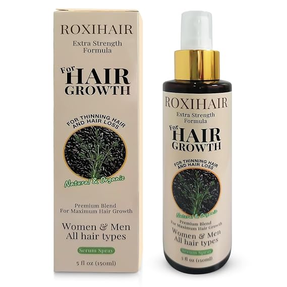 Hair Growth Serum Spray - 150 ml Hair Growth Spray for All Hair Types, Hair Thickening Solution with Extra Strength Formula for Fast Noticeable Results, All Natural Hair Growth Products