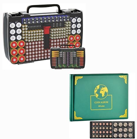 Battery Organizer and Coin Collection Supplies Bundle