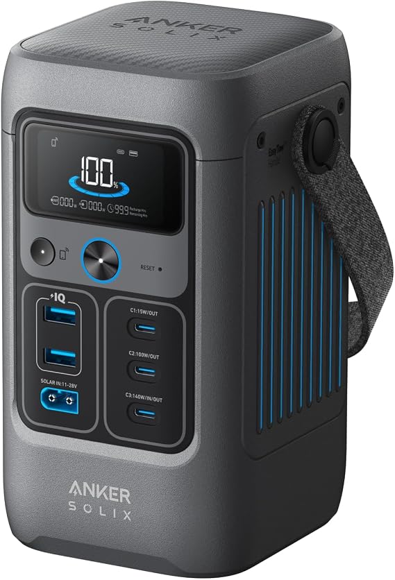 Anker SOLIX C200 DC Portable Power Station, 192Wh, 200W, Outdoor Camping