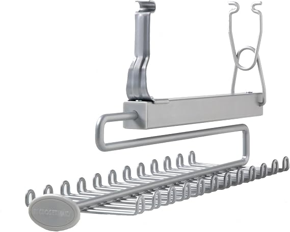 ClosetMaid 78060 Sliding Tie and Belt Rack for Wire Shelving
