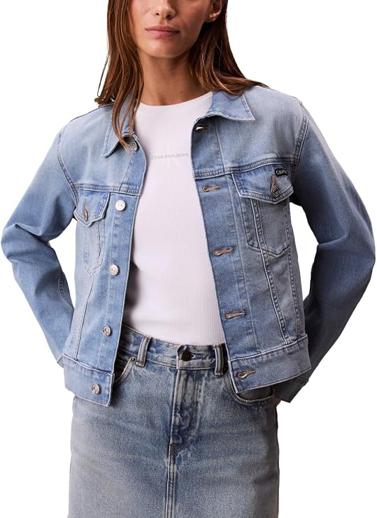 Calvin Klein Tracker Women's Classic Denim Trucker Jacket