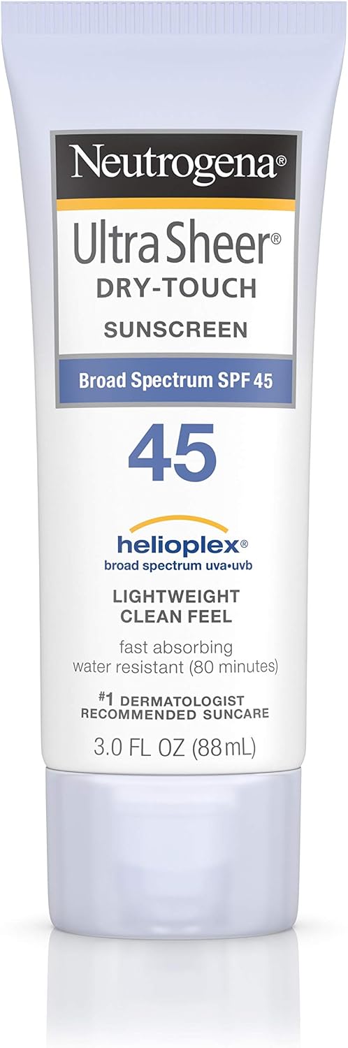 Neutrogena Ultra Sheer Dry-Touch Sunblock, SPF 45, 88 ml