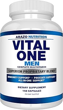 Arazo Nutrition Vital One Multivitamin for Men Daily Wholefood Supplement - 150 Vegan