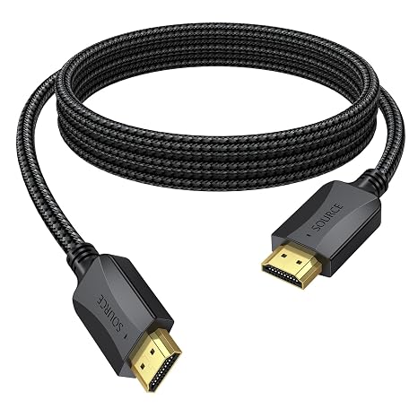 4K HDMI Cable 10 FT, Computer TV HDMI 2.0 CL3 Rated Cable, HDR ARC 3D | 4K@60Hz HDCP 2.2 Shielding HDMI Cord 165Hz, Male to Male High Speed, for PC, Monitor, PS5, PS4, Xbox, Fire TV, More