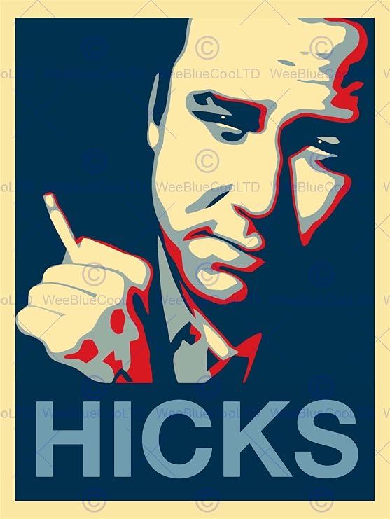 Wee Blue Coo Painting Comedy Hero William Melvin Bill Hicks Wall Art Print