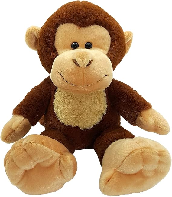 Anico 13" Pick-A-Pet Plush Monkey Stuffed Animal Soft Plush Monkey, Cuddly Stuffed Monkey Toy for Kids, for Birthdays, Holidays, and Collectors!
