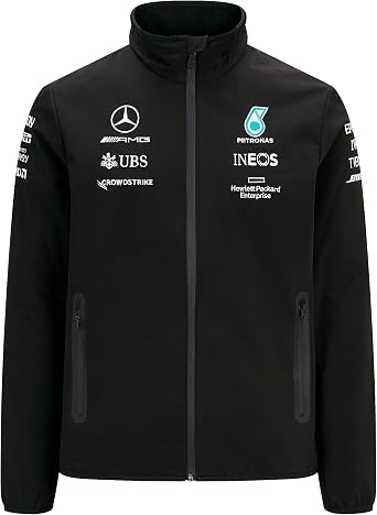 Mercedes-AMG Petronas Mercedes Benz AMG Petronas F1 Mens 2021 Team Softshell Jacket XL,Black