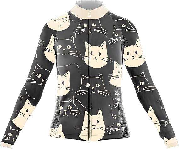 Cycling Jersey Women Cycling Jacket Long Sleeve Soft Bike Jersey Long Sleeve Bike Jacket with 3 Pockets Quick Dry