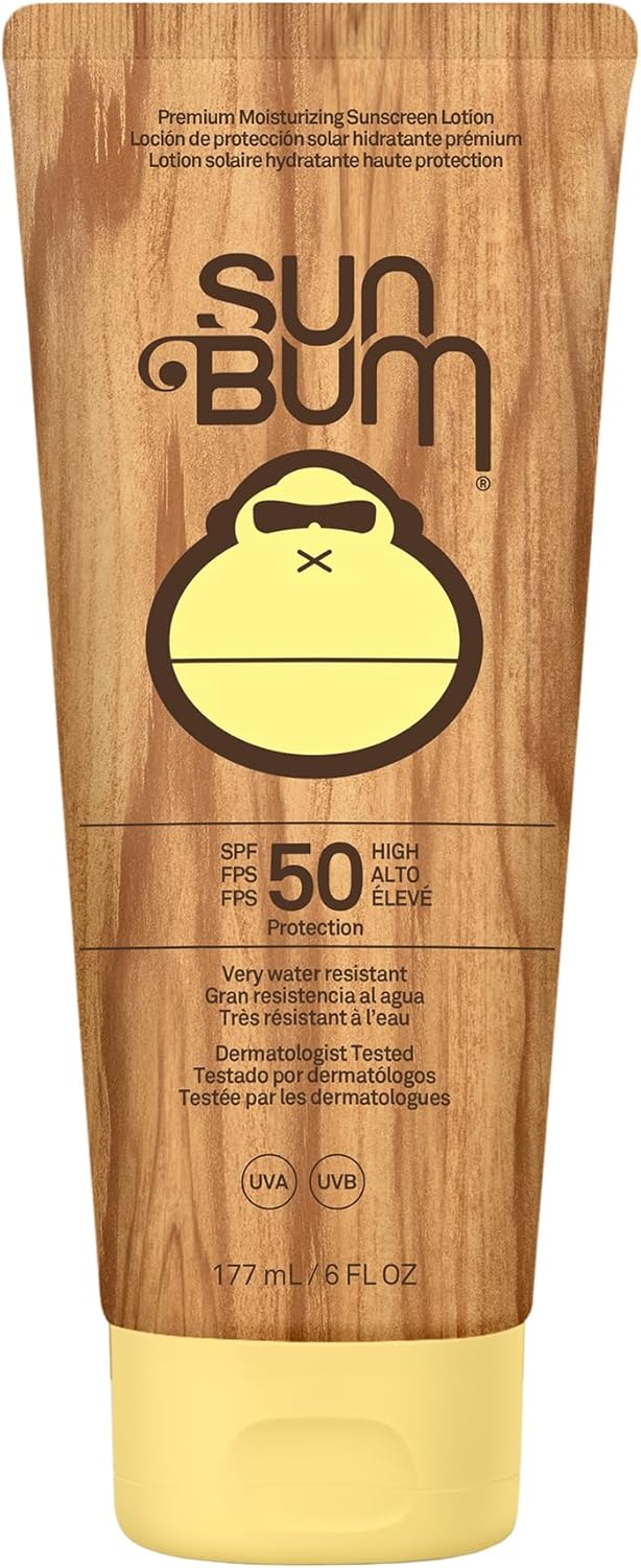 Sun Bum Original SPF 50 Sun Cream Lotion, Moisturizing Sunscreen with Vitamin E, Vegan and Reef Friendly, Broad Spectrum UVAUVB Protection, 177ml