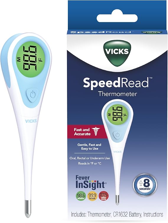 Vicks SpeedRead Digital Thermometer for Baby, Kids & Adults