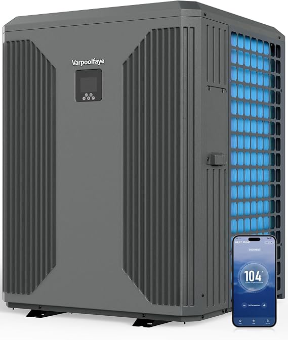 140,000 Btu Electric Pool Heat Pump for Inground Pools 220V