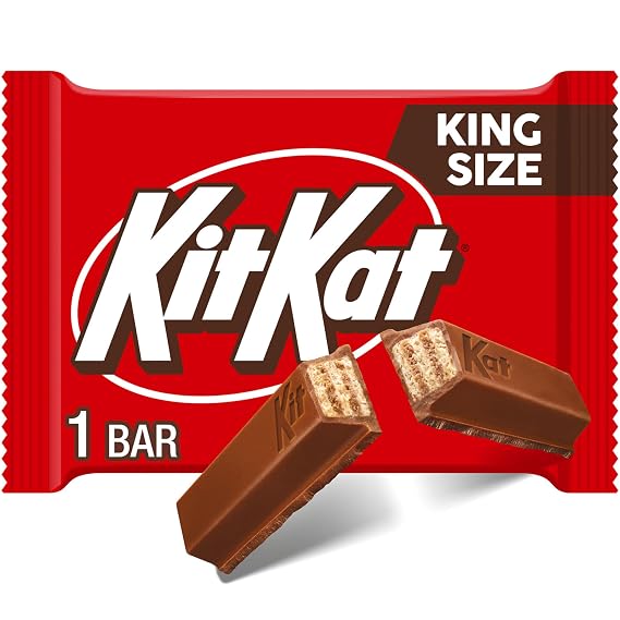 Kit Kat, Milk Chocolate Wafer King Size, Candy Bar, 3 Ounce