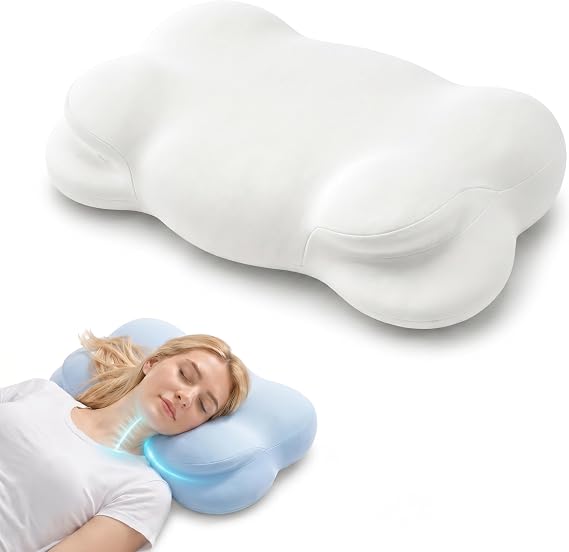 Cloud Align Memory Foam Pillow, 26.38x14.57x3.94 in Size, Stable Support for Cervical Neck & Shoulder, Cooling Breathable Pillowcase, Neck Pain Relief for Side Sleepers(Mcloud-Align)