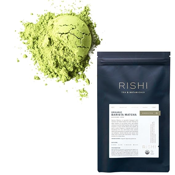 Rishi Tea Barista Matcha Organic Japanese Green Tea Powder, 3.52oz