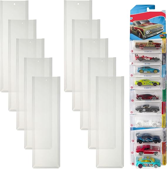 10Pcs Display Case for Packaged Model Cars for Hot Wheels Wall Display Case