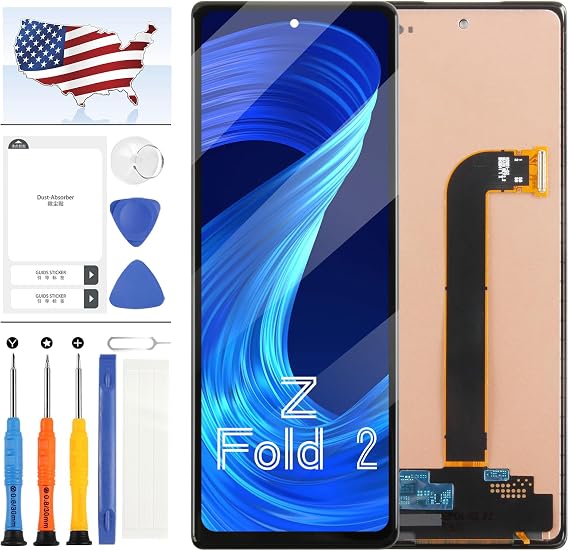 TFT LCD Screen for Samsung Galaxy Z Fold 2 5G Screen Replacement for Samsung Z Fold2 LCD Display SM-F916B F916U F916W LCD Digitizer Screen Touch Assembly Repair Part(Outer Small Front,No Fingerprint)