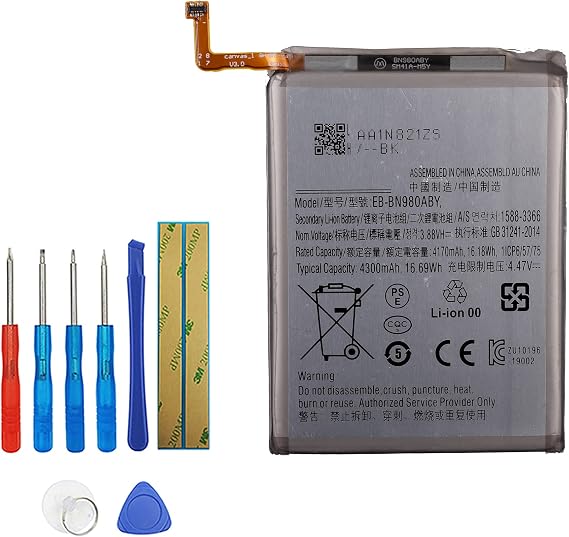 EB-BN980ABY Replacement Battery Compatible with Samsung Galaxy Note 20 SM-N980F, SM-N980F/DS with Toolkit