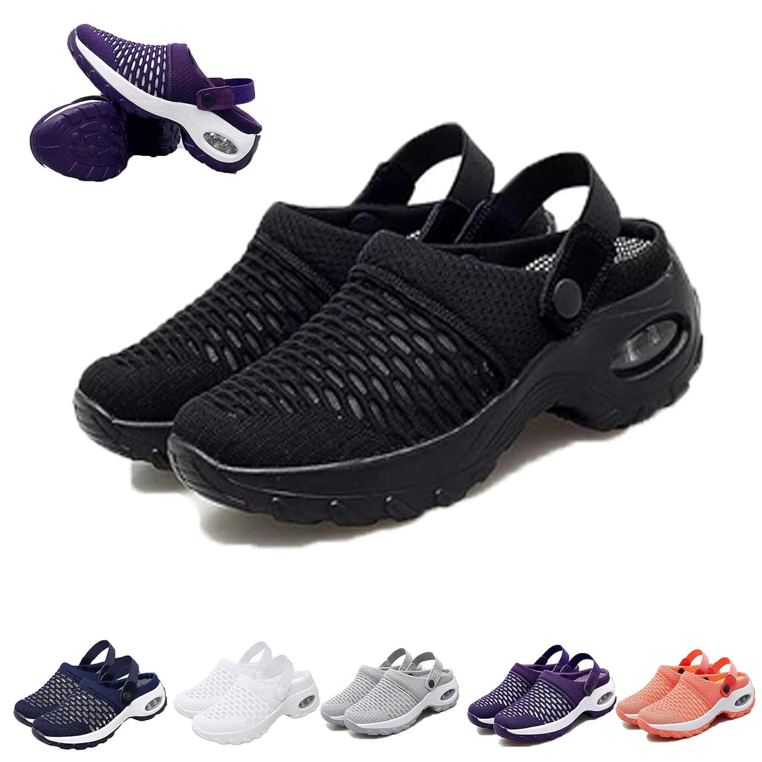 Orthopedic Clogs for Women, Orthopedic Slip On Shoes for Women, Orthopedic Sandals for Women, Womens Orthopedic Clogs 5,Black