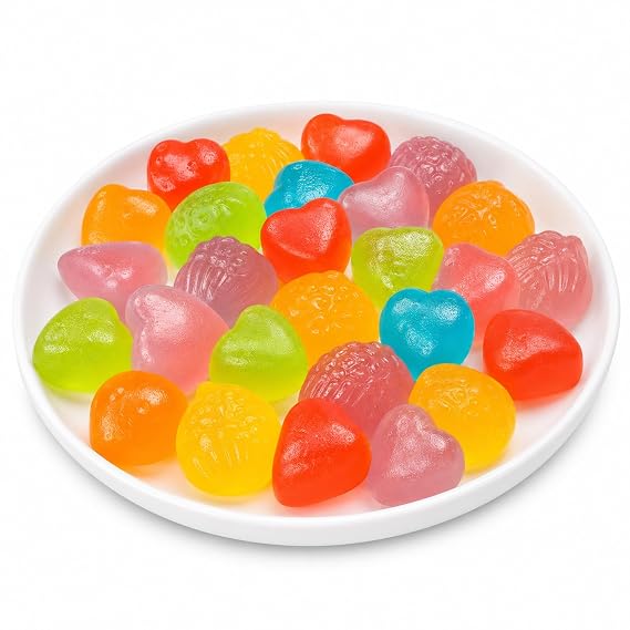 Crystal Amber Candy, 80g (2.82oz), Assorted Fruit Flavor Gem Sweets