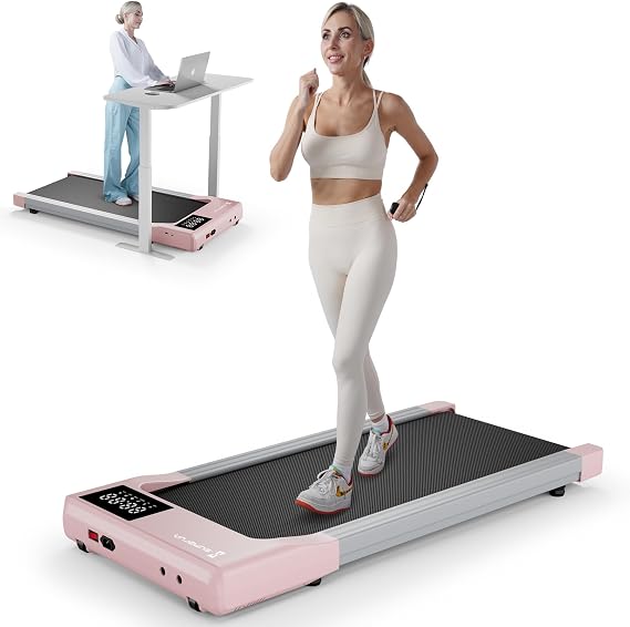 Walking Pad,6% Walking Pad with Incline,No-Assembly Walking pad Treadmill with APP and Remote Control,LED Display,2.5 HP Quiet Under Desk Treadmills,300 lbs Capacity