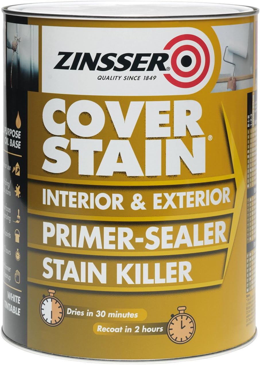 Interesting ZINCSP500 Cover Stain Primer  Finish Paint, 500 ml