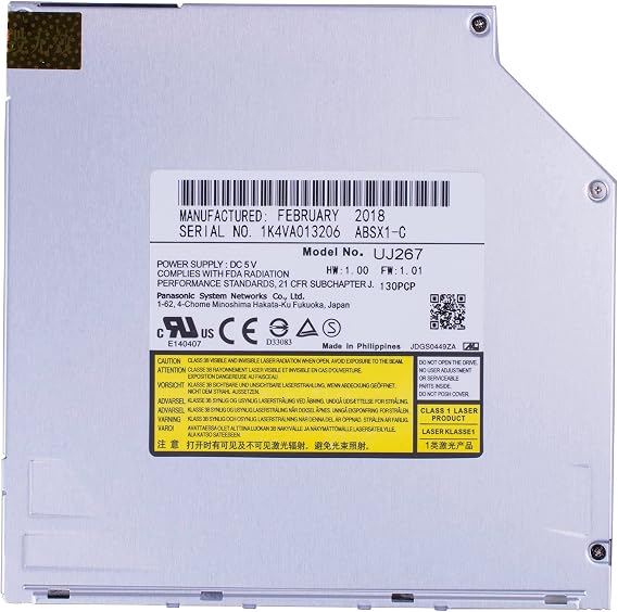 Super Slim 6X BD-R BD-R BDE DL TL BDXL 100GB Blu-ray Burner Panasonic UJ267 UJ-267 8X DVD+-R Writer CD-RW Laptop Internal 9.5mm SATA Slot-In Optical Drive