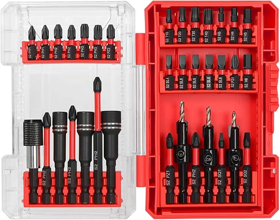 35Pcs Impact Driver Bits Set with a Storage Case