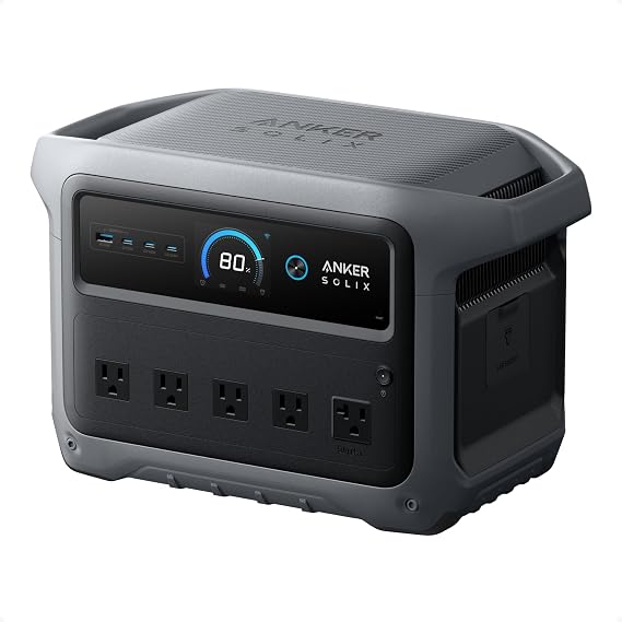 Anker SOLIX C1000 Gen 2 Portable Power Station, 1,024Wh, 2,000W, Camping
