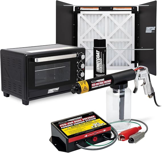 Eastwood HotCoat PCS-250 Powder Coating Gun Plus Benchtop Oven and Booth Powder Coating Kit