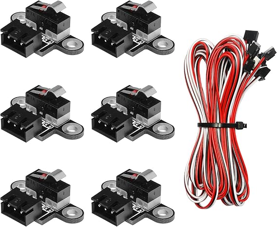 Genmitsu 6PCS Micro Limit Switches with 1M 3 Pin Cable for 3018-PROVer/3018-MX3/3018-PROVer Mach3