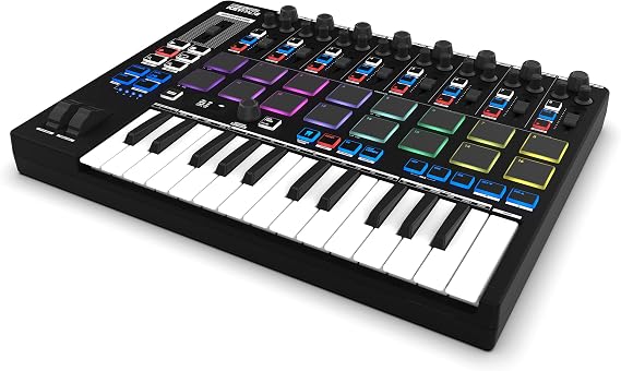 Reloop Keypad Pro Compact USB-MIDI DAW workstation with full Bitwig