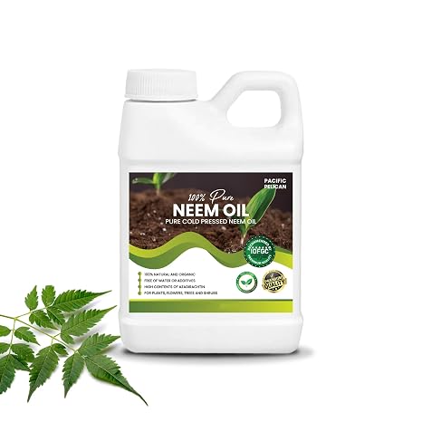 100% Pure Cold Pressed Neem Oil Multipurpose Natural Oil for Indoor & Outdoor Use (16 fl oz)