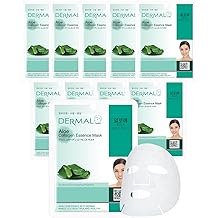DERMAL Acai Berry Collagen Essence Facial Mask Sheet 23g Pack of 10 - Moisturizing & Firming Keeps Skin Healthy and Clean, Daily Skin Treatment Solution Sheet Mask